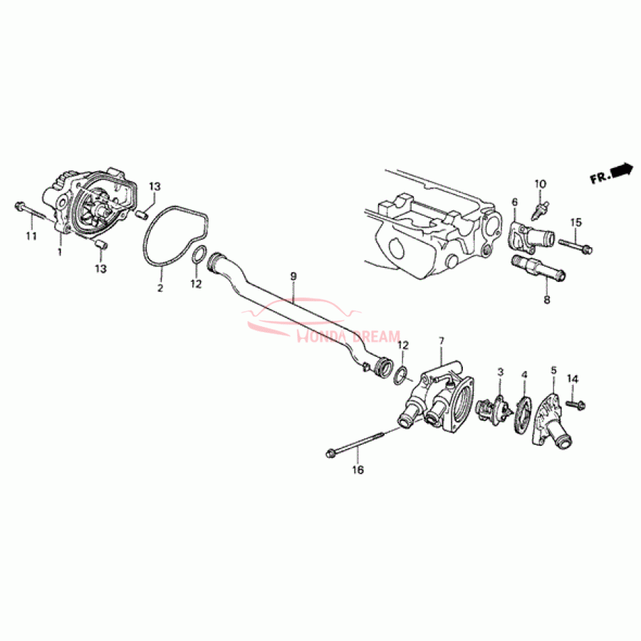 PUMP SET WATER (19200-PE0-515) - 1