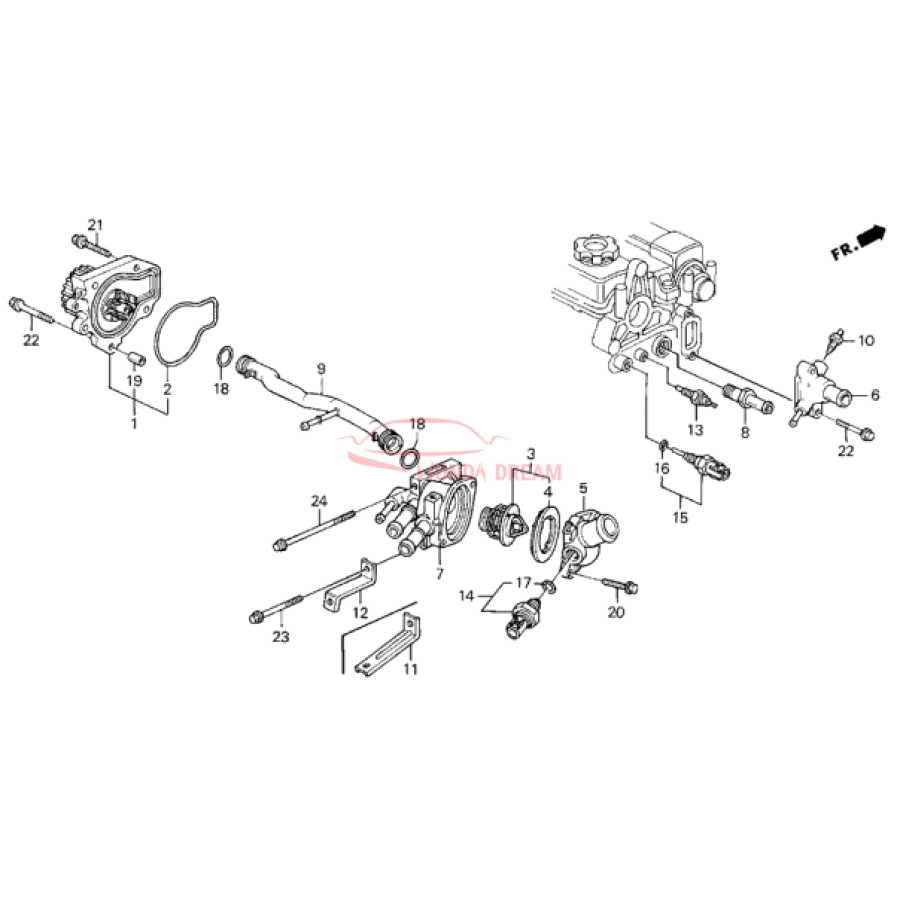 PUMP COMP.,WATER (19200-PR4-013) - 2