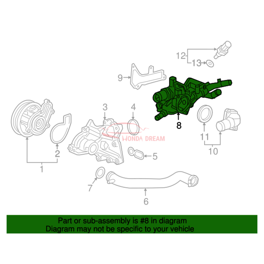 CASE COMP,THERMO (19320-6A0-A51) - 3