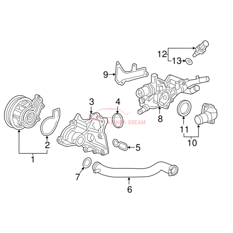 CASE COMP,THERMO (19320-6A0-A51) - 2