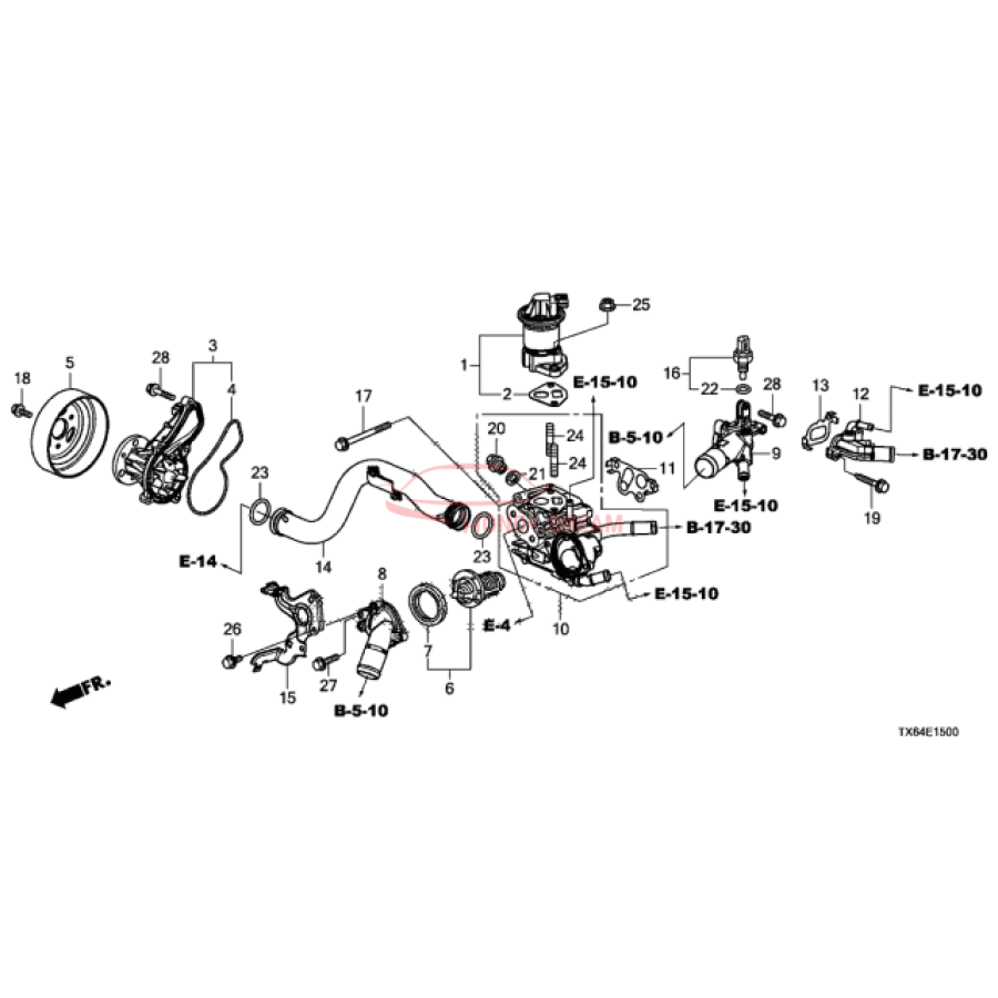 CASE COMP,THERMO (19320-R1A-A00) - 1