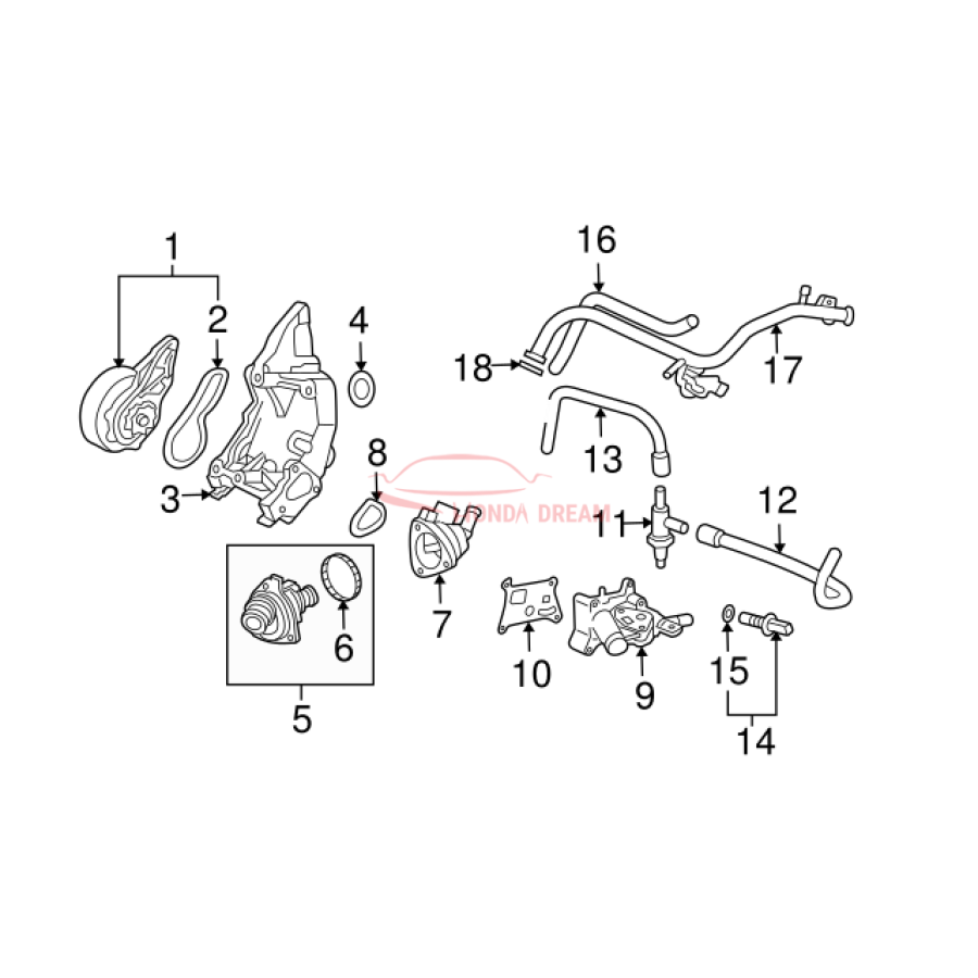 CASE COMP,THERMO (19320-RAA-A01) - 3