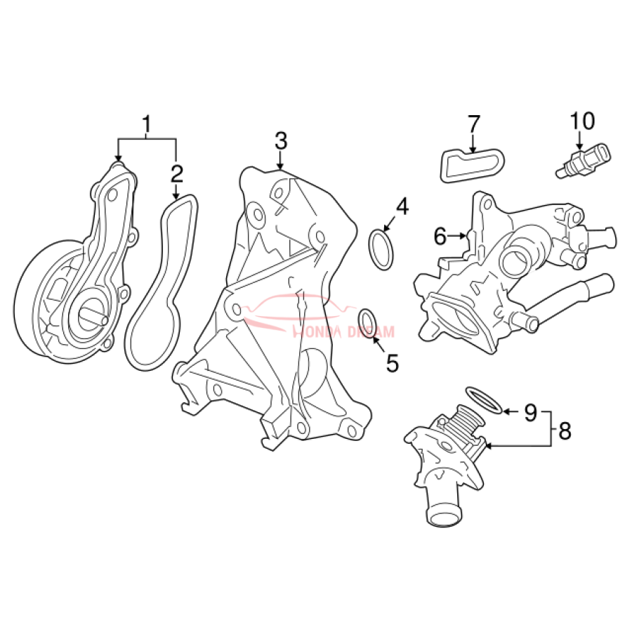 Case, Thermostat (19321-5A2-A01) - 2