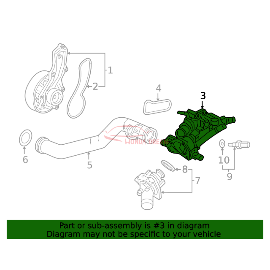 Case, Thermostat (19321-5BA-A00) - 3