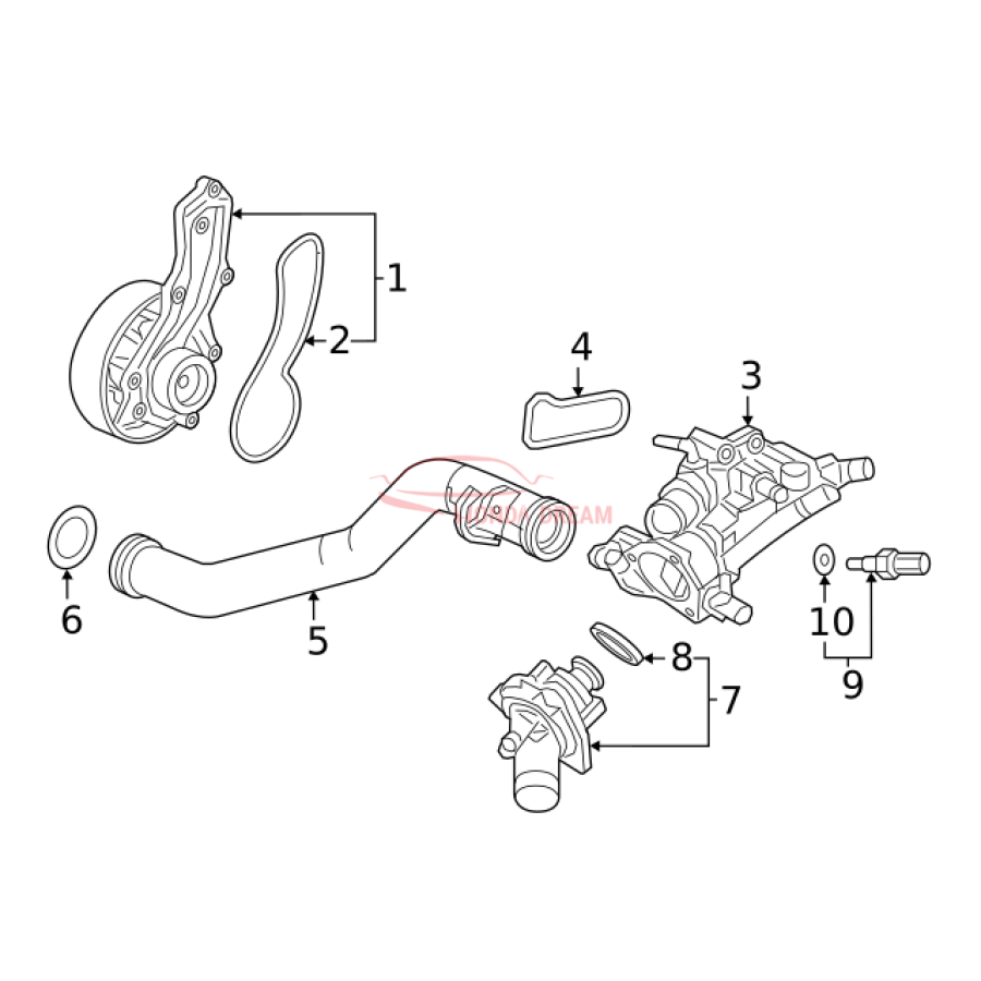 Case, Thermostat (19321-5BA-A00) - 2