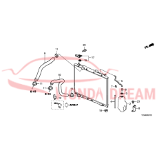 HOSE,WATER LOWER (19502-5J6-A01) - 3