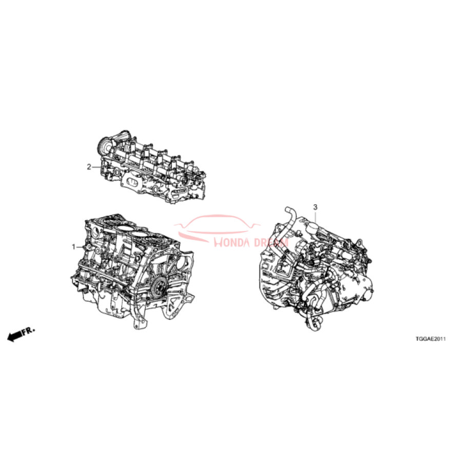 Transmission assembly (20011-5DE-R01) - 1