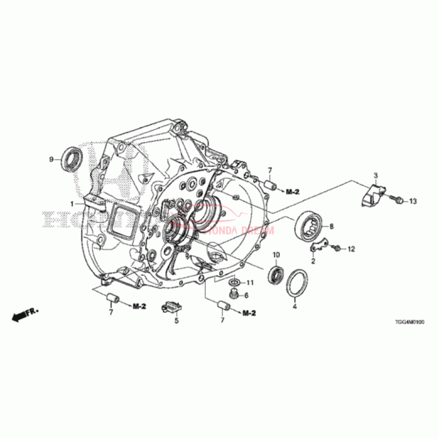 Clutch case (21000-5CC-000) - 1