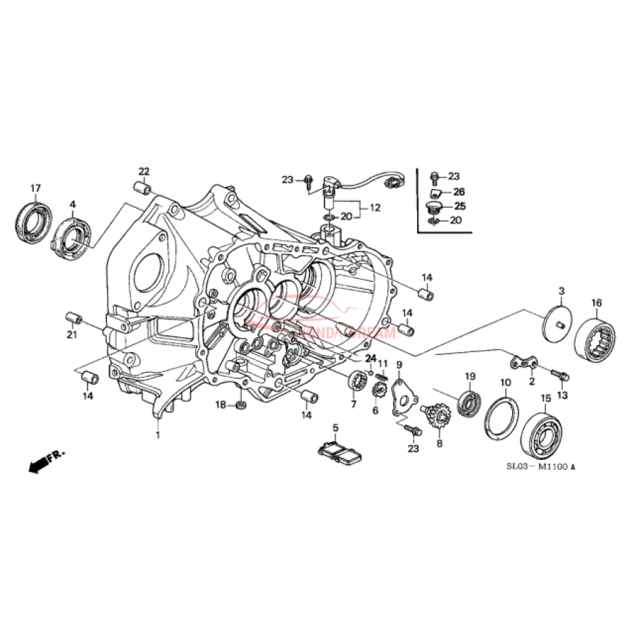 Clutch case (21000-PR8-020) - 2