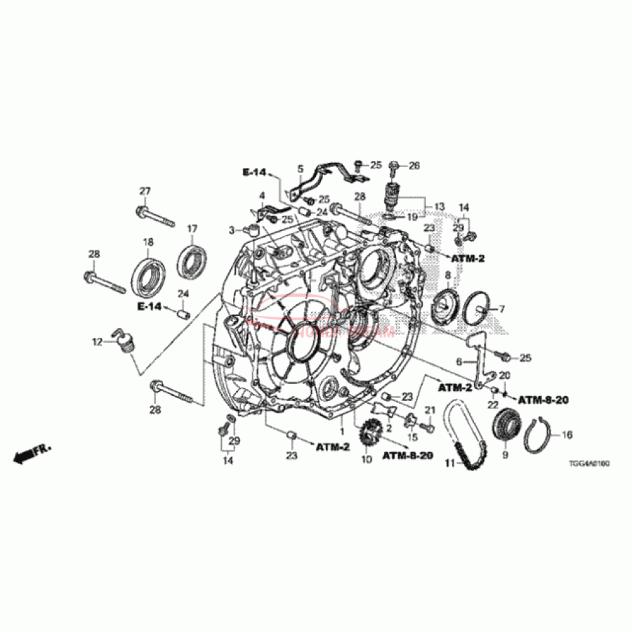 Case Torque Converter (21110-5CG-000) - 1