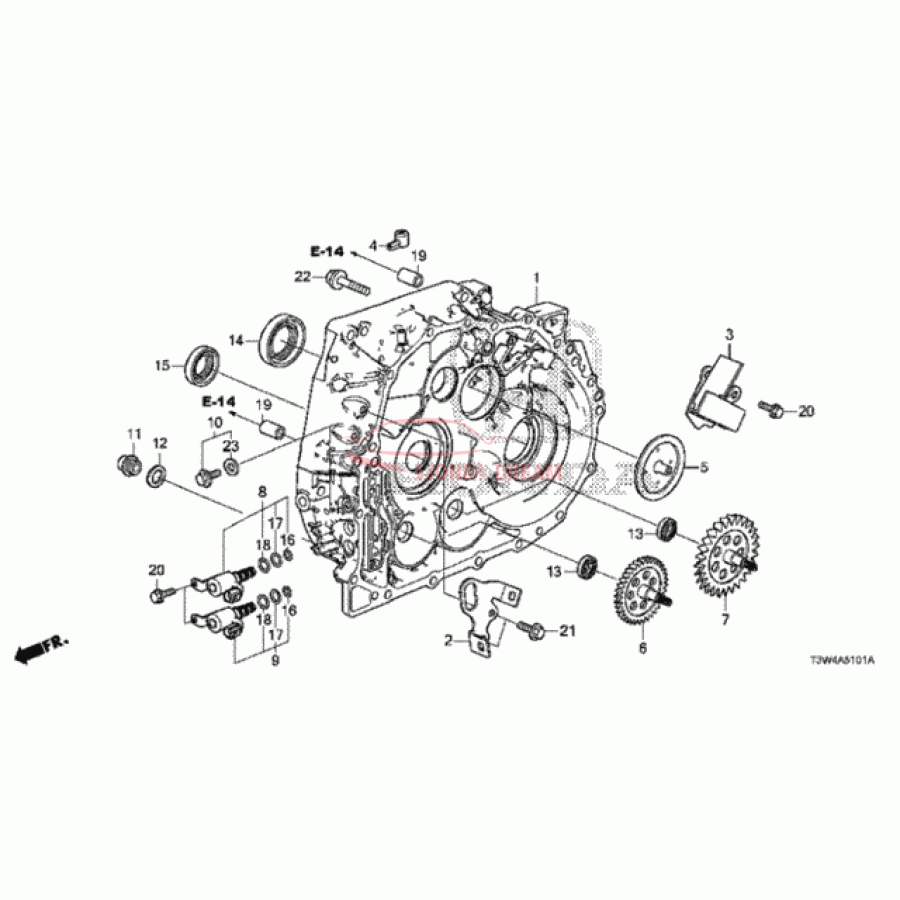 Case Torque Converter (21110-5Y4-010) - 1