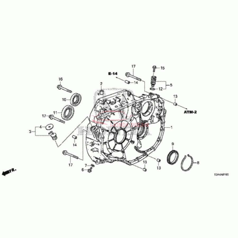 Case Torque Converter (21110-RJ2-000) - 1