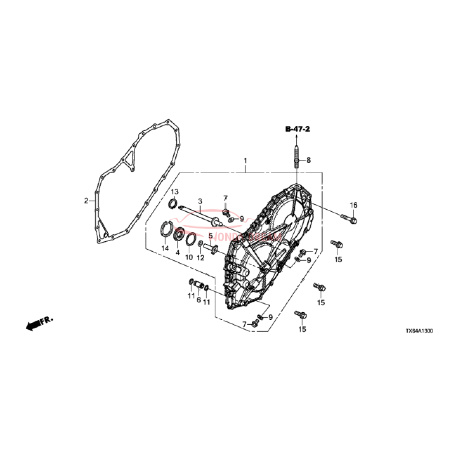 COVER ASSY,L SIDE (21230-50P-000) - 1