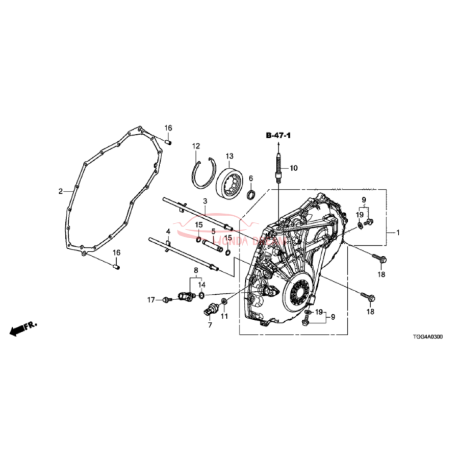 COVER ASSY,L SIDE (21230-5CG-000) - 2