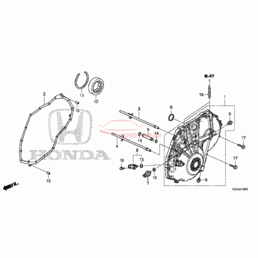 Кришка корпусу АКЗШ у зборі (21230-5LJ-305) - 1