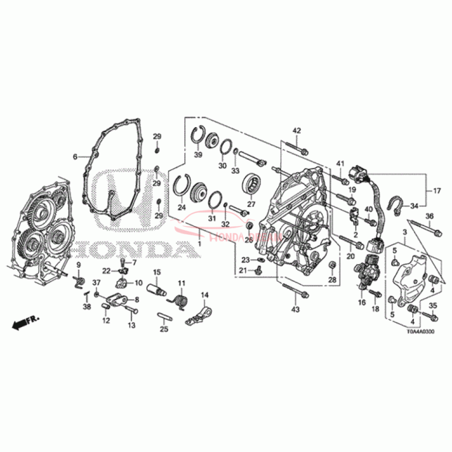 Кришка корпусу АКЗШ у зборі (21230-RCV-010) - 1