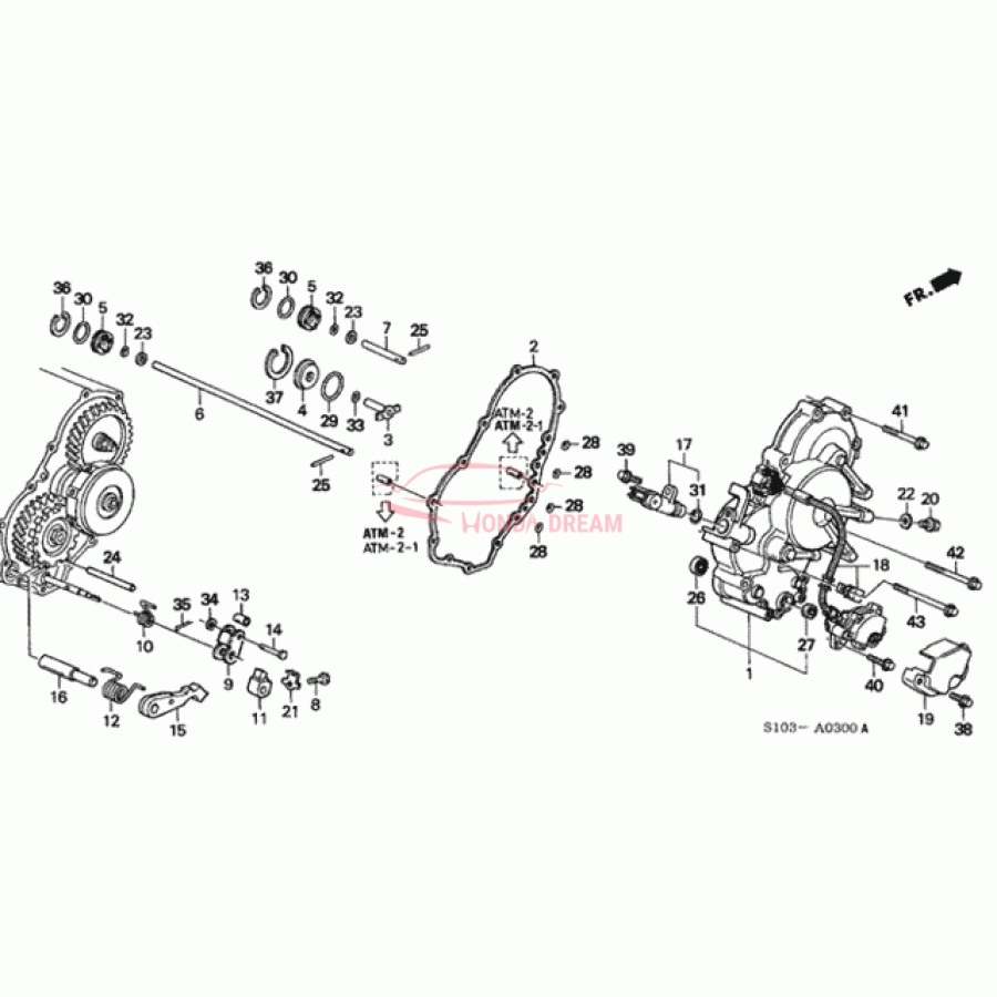 COVER COMP,R SIDE (21240-PDM-000) - 1