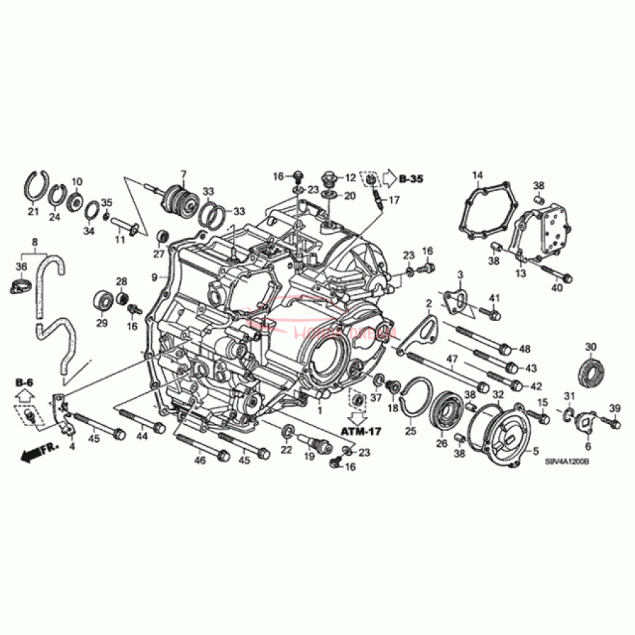 Кришка корпусу АКЗШ у зборі (21240-RDK-000) - 1