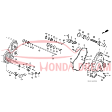 Gasket, transmission side cover (21812-P24-J00) - 3