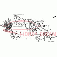 Прокладка бокової кришка трансмісії (21812-P6H-000) - 4