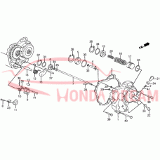 Gasket, transmission side cover (21812-PL4-S01) - 4