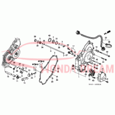 Gasket, transmission side cover (21812-PLX-000) - 3