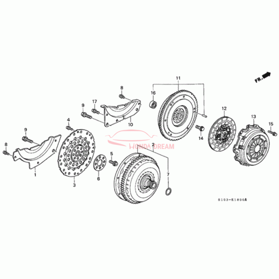 FLYWHEEL COMP (22100-P75-005) - 1