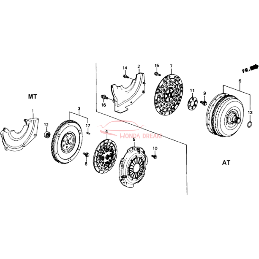 FLYWHEEL COMP. (22100-PM0-010) - 2