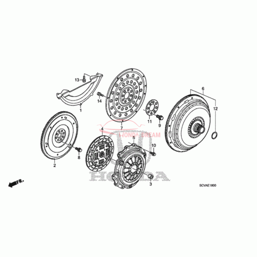 FLYWHEEL COMP (22100-PNB-003) - 1