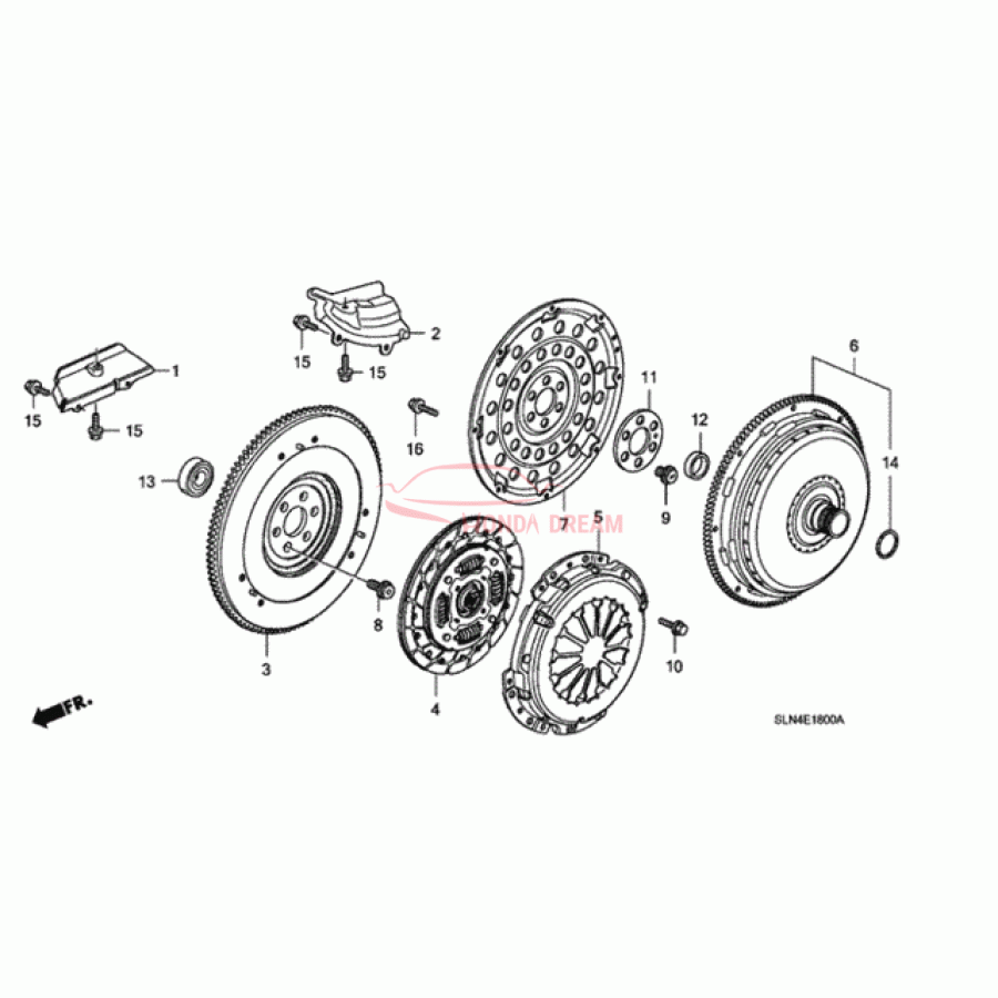 FLYWHEEL COMP (22100-PWA-005) - 1