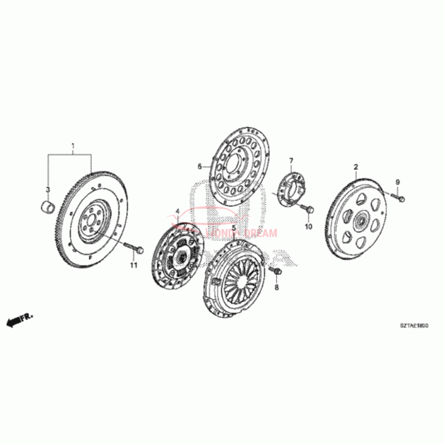 FLYWHEEL COMP (22100-RTW-005) - 1