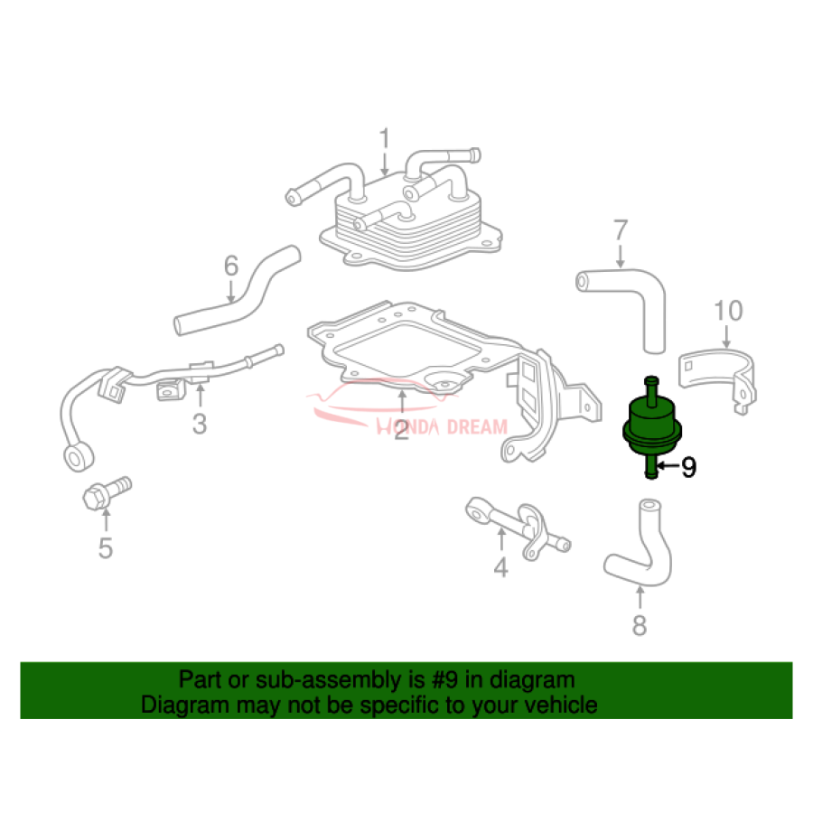 Фільтр гідравлічної системи АКПП (25430-R5L-003) - 2