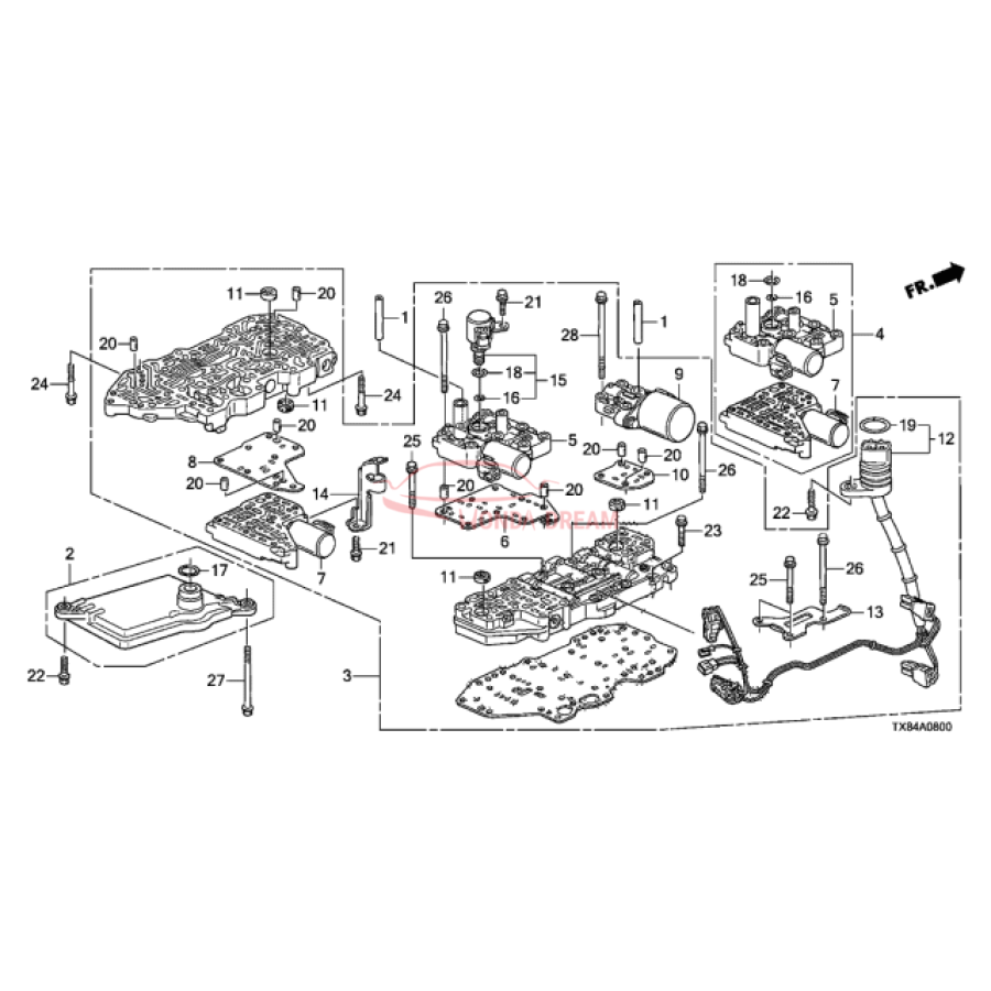 Strainer Assembly (Atf) (27750-P4V-000) - 1