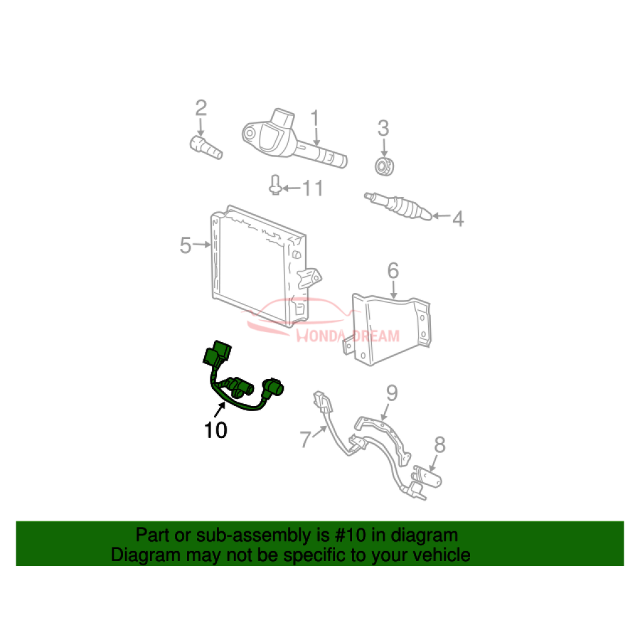 Sensor Assembly, Position (28900-P7W-023) - 3