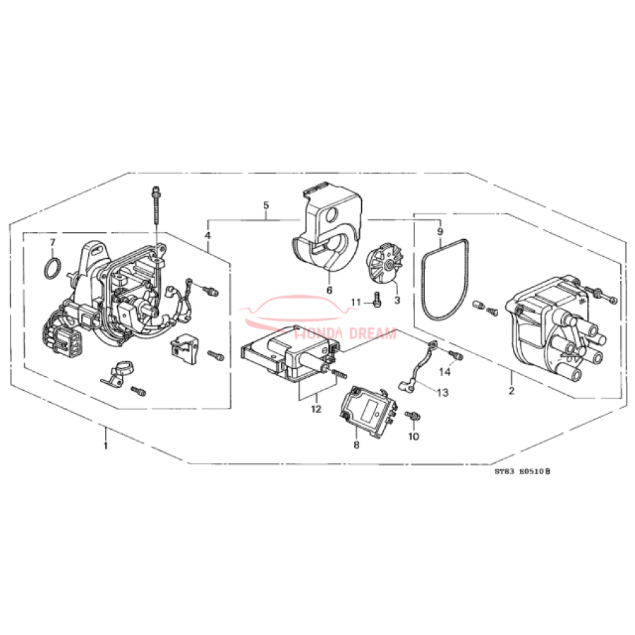 Ignition coil (30510-P73-A02) - 3