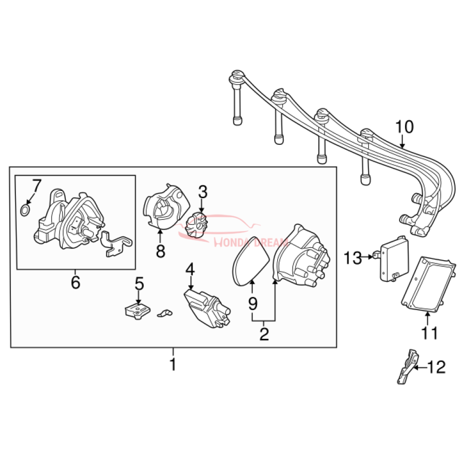 Ignition coil (30510-PT2-006) - 3