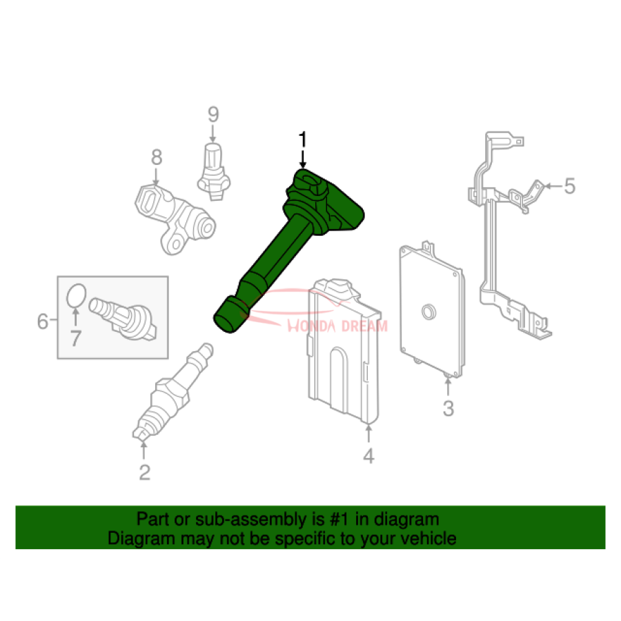 Ignition coil (30520-5G0-A01) - 2