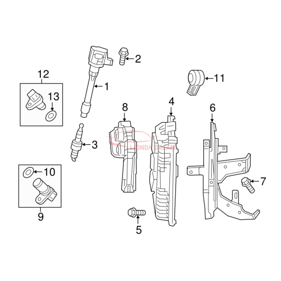 Ignition coil (30520-5R0-013) - 3