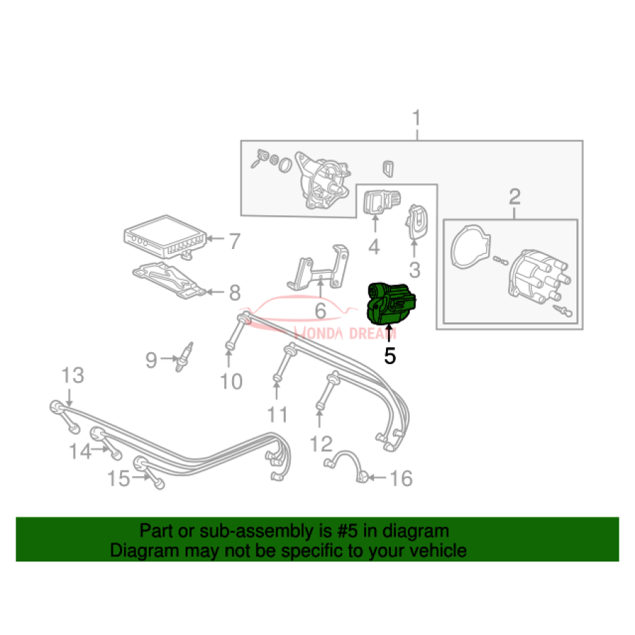 Ignition coil (30520-P8A-A01) - 2