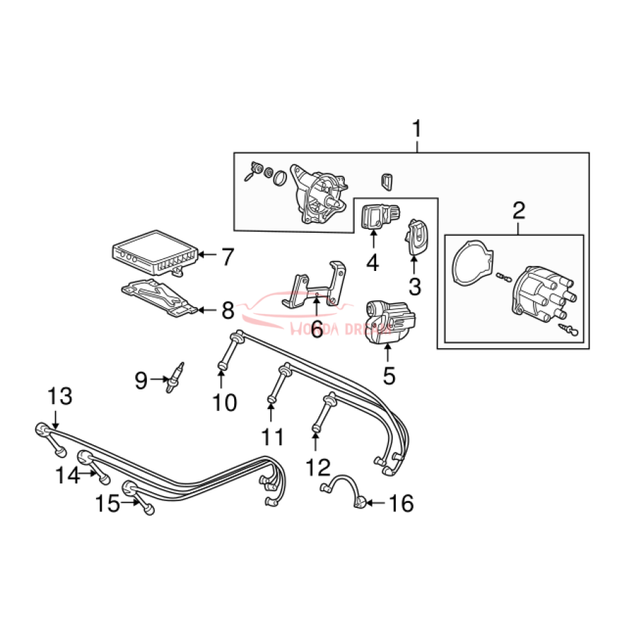 Ignition coil (30520-P8A-A01) - 3