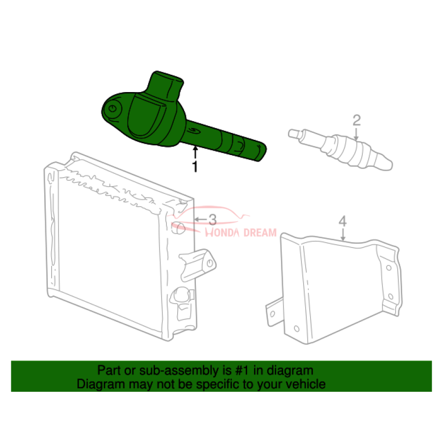 Ignition coil (30520-P8E-S01) - 2