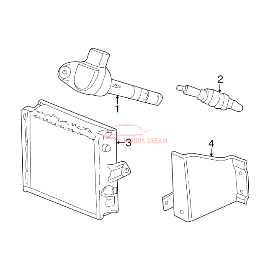 Ignition coil (30520-P8E-S01) - 3