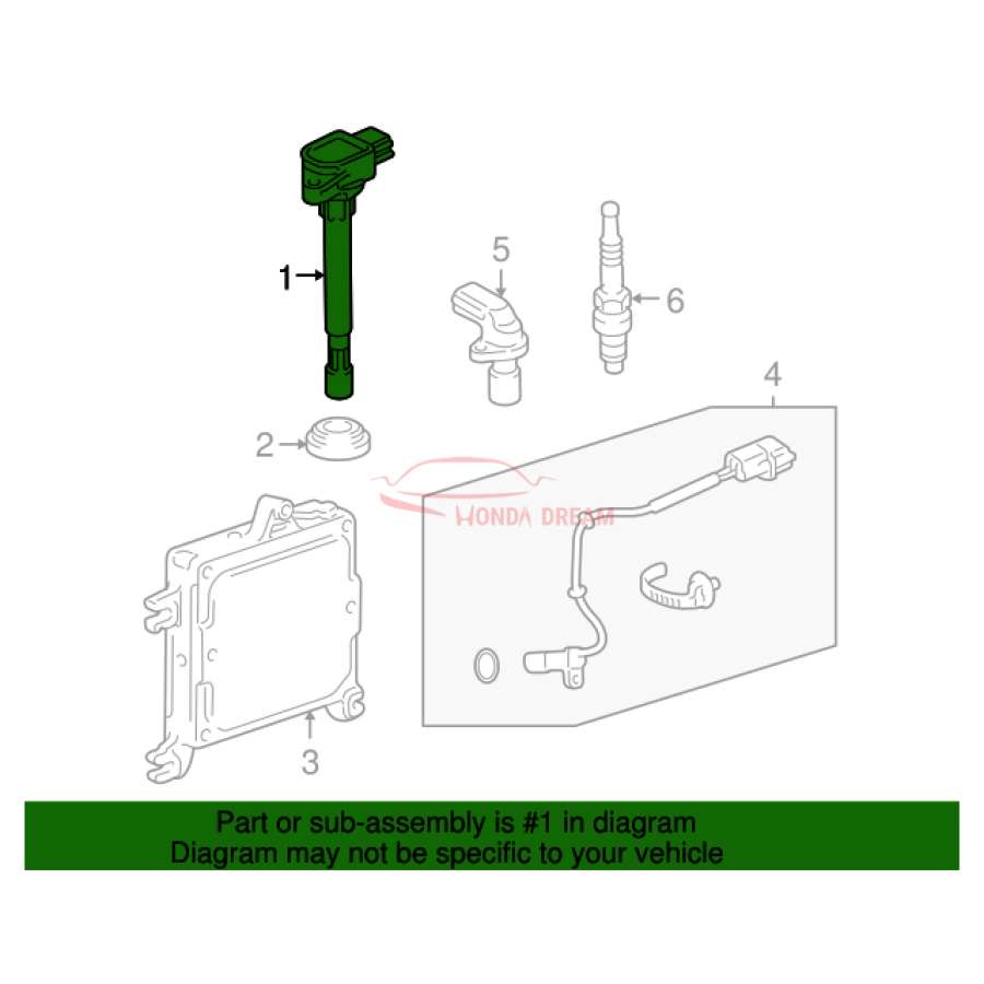 Ignition coil (30520-PCX-007) - 2