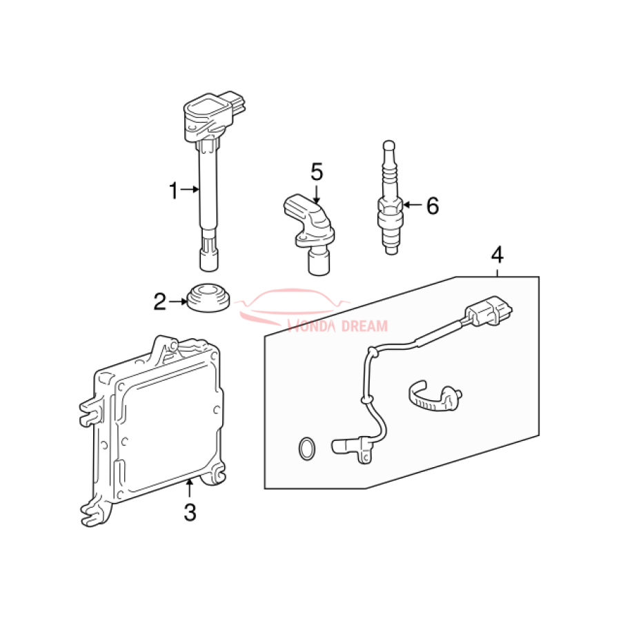 Котушка запалювання (30520-PCX-007) - 3