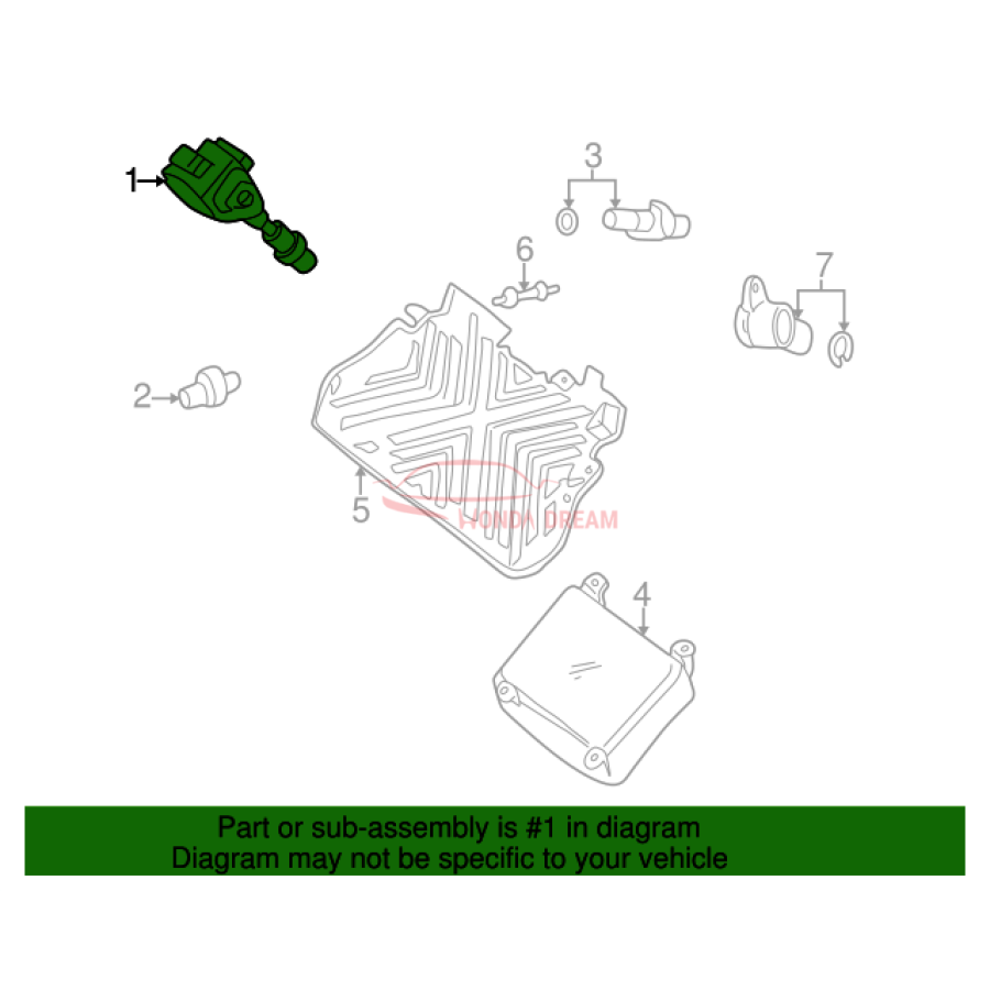 Ignition coil (30520-PHM-S01) - 2