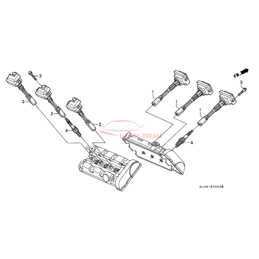 Ignition coil (30520-PR7-A03) - 2