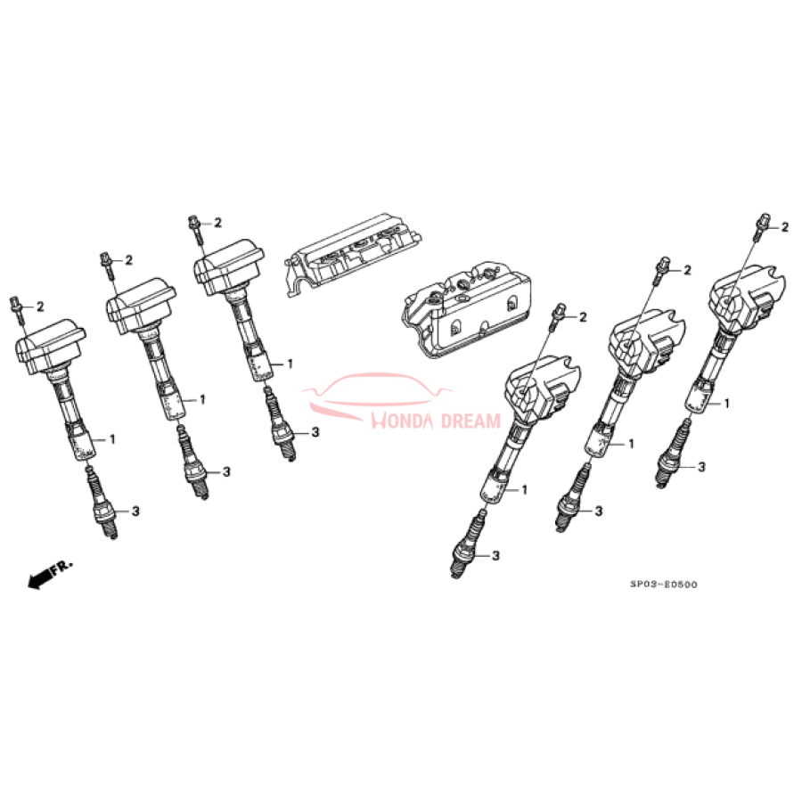 Ignition coil (30520-PY3-006) - 2