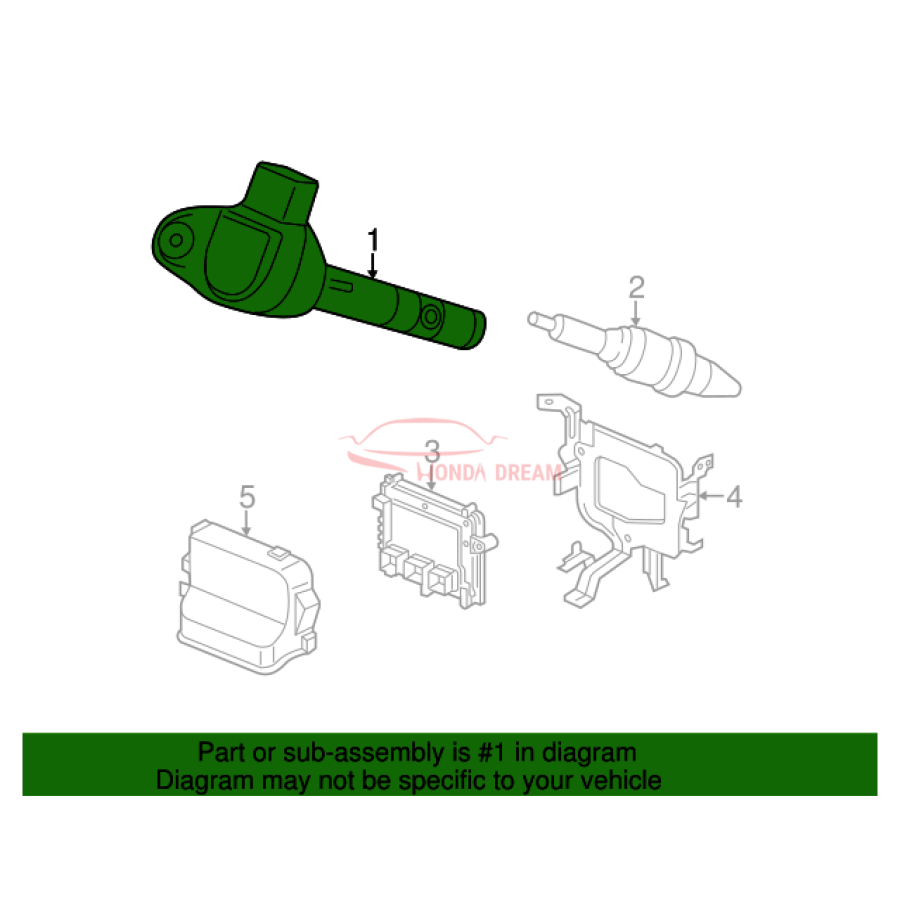 Ignition coil (30520-R70-S01) - 2