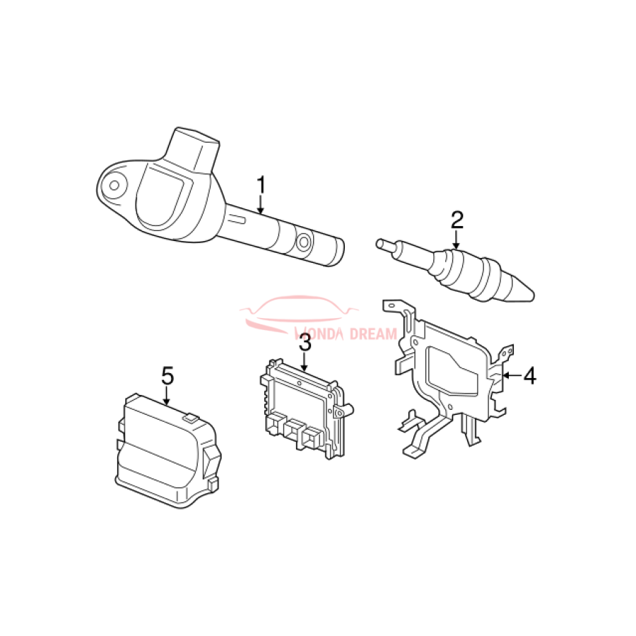 Ignition coil (30520-R70-S01) - 3