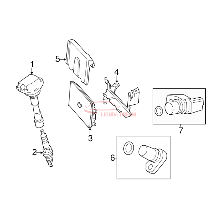 Ignition coil (30520-RBJ-003) - 3